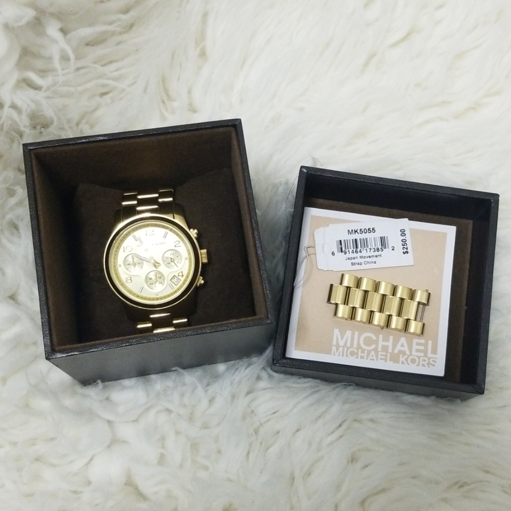 Michael Kors Gold Chain Link Watch